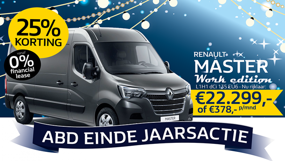 Renault Master eindejaarsactie